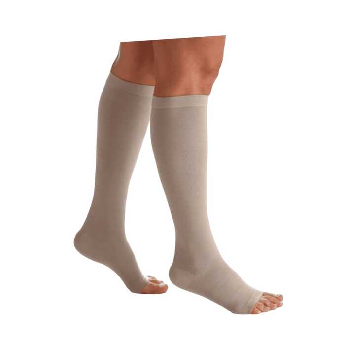 Meia De Compressão - Sigvaris 20-30 mmHg (Média Compressão) Select Comfort Premium - Panturrilha 3/4 Ponteira Aberta