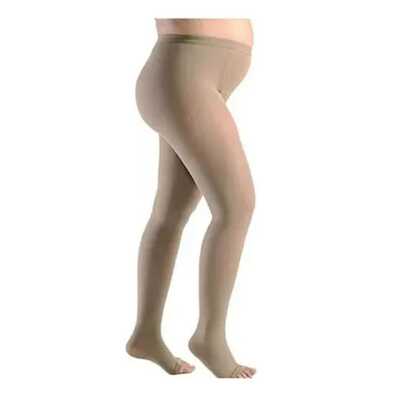 Meia Calça De Compressão Materna - Sigvaris 20-30 mmHg (Média Compressão) Select Comfort Premium - Ponteira Aberta