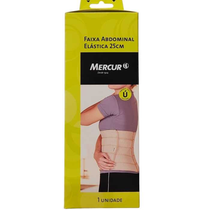Faixa Abdominal Elástica 25 x 120cm - Mercur 