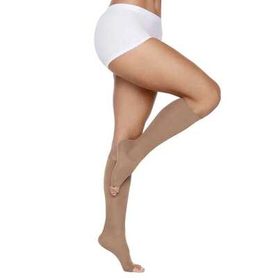 Meia De Compressão - Kendall 18-21 mmHg (Média Compressão) Ultra Pro - Panturrilha 3/4 - Ponteira Aberta