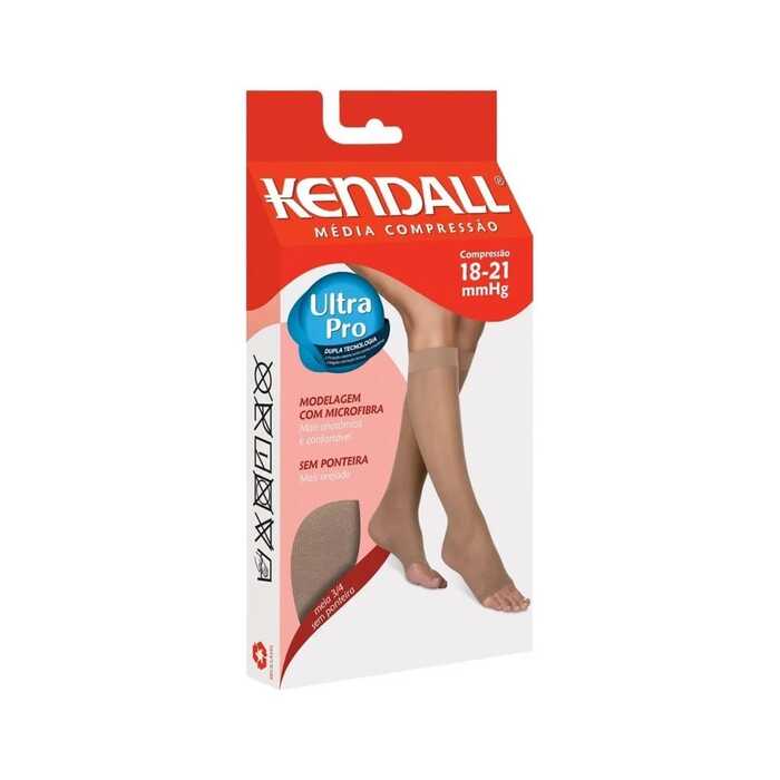Meia De Compressão - Kendall 18-21 mmHg (Média Compressão) Ultra Pro - Panturrilha 3/4 - Ponteira Aberta