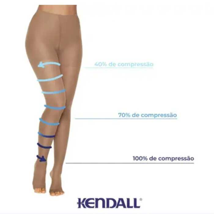 Meia Calça De Compressão  - Kendall 18-21 mmHg (Média Compressão) Ultra Pro - Ponteira Aberta