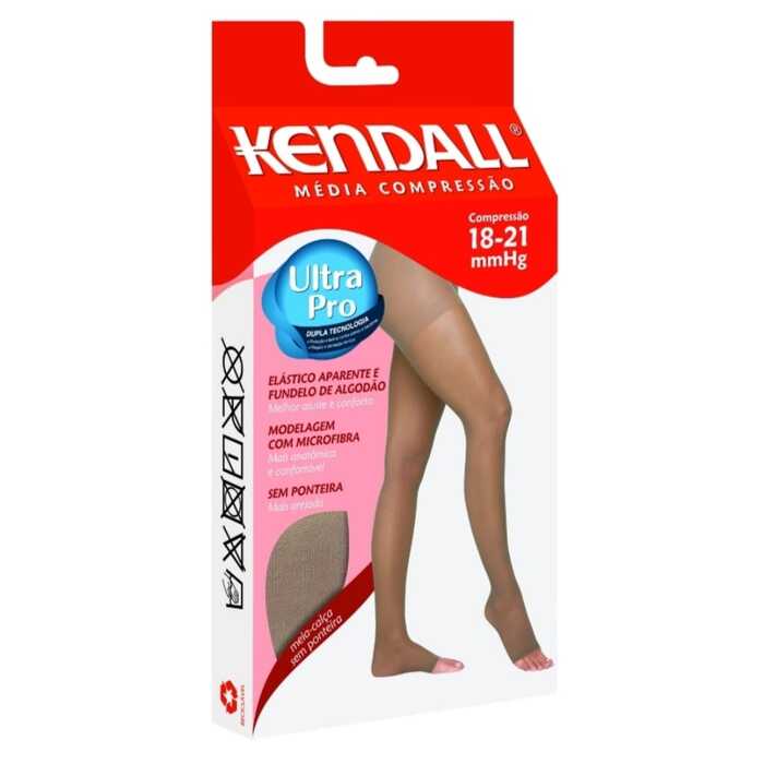 Meia Calça De Compressão  - Kendall 18-21 mmHg (Média Compressão) Ultra Pro - Ponteira Aberta