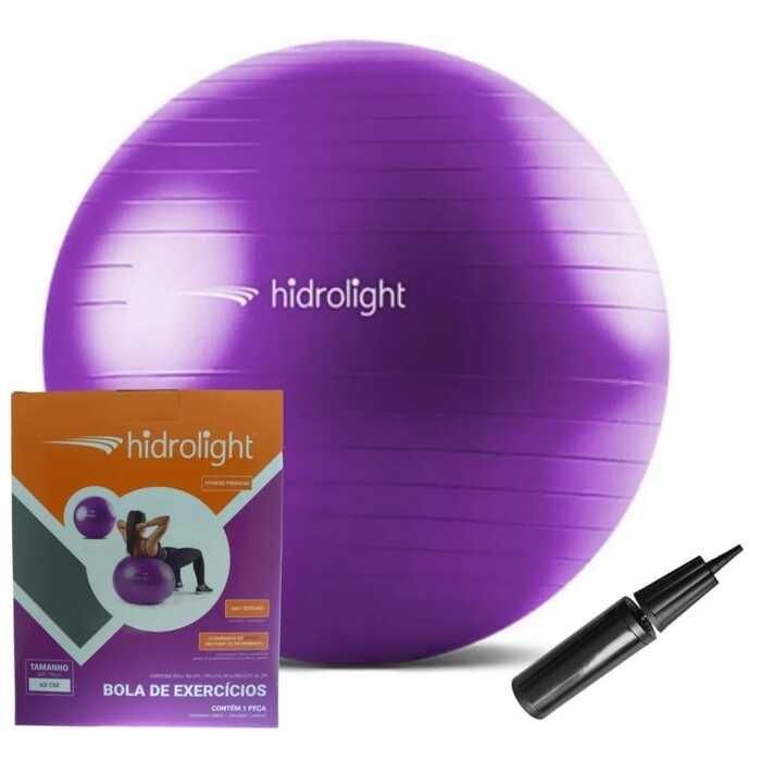 Bola de Exercícios 65 cm (Roxo) - Hidrolight 