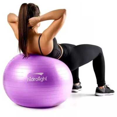 Bola de Exercícios 65 cm (Roxo) - Hidrolight 
