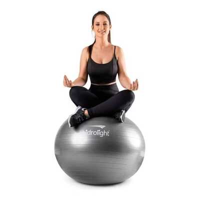 Bola de Exercícios 75 cm (Cinza) - Hidrolight 