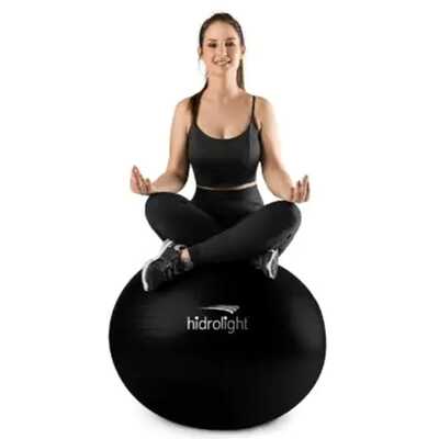 Bola de Exercícios 85 cm (Preto) - Hidrolight 