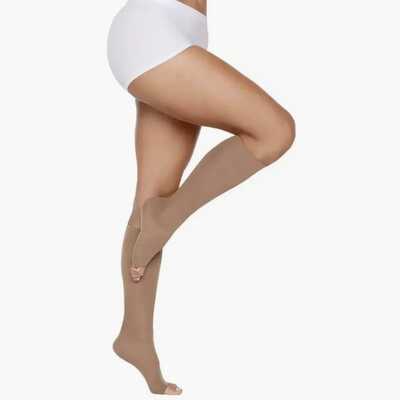 Meia De Compressão - Kendall 20-30 mmHg (Alta Compressão) Ultra Pro - Panturrilha 3/4 - Ponteira Aberta