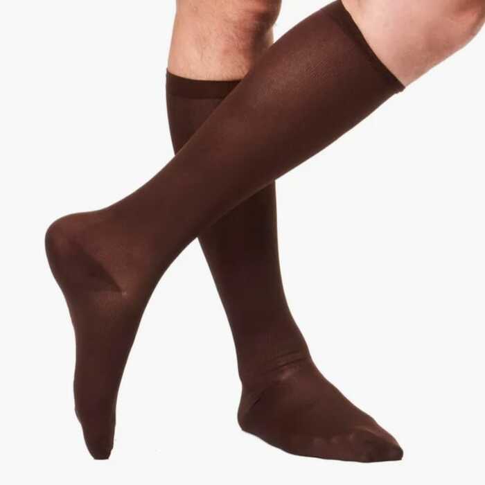 Meia De Compressão Masculina - Kendall 18-21 mmHg (Média Compressão) Ultra Pro - Panturrilha 3/4 - Ponteira Fechada