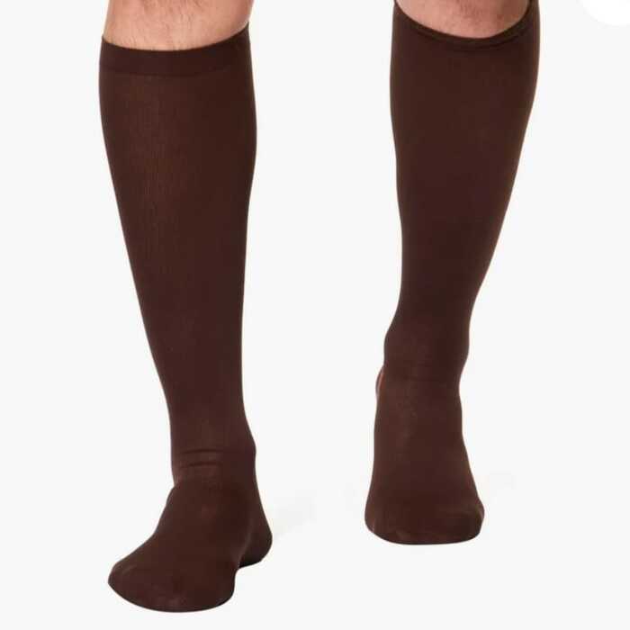 Meia De Compressão Masculina - Kendall 20-30 mmHg (Alta Compressão) Ultra Pro - Panturrilha 3/4 - Ponteira Fechada