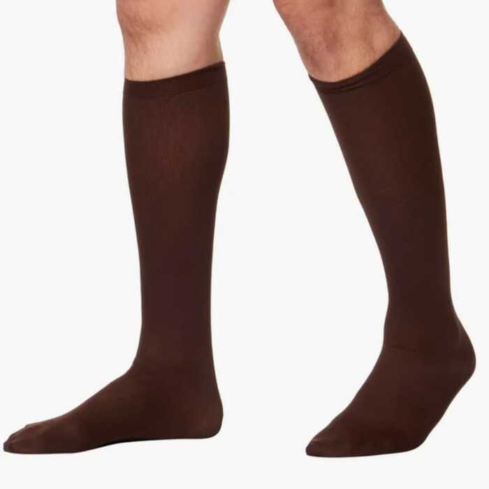 Meia De Compressão Masculina - Kendall 20-30 mmHg (Alta Compressão) Ultra Pro - Panturrilha 3/4 - Ponteira Fechada