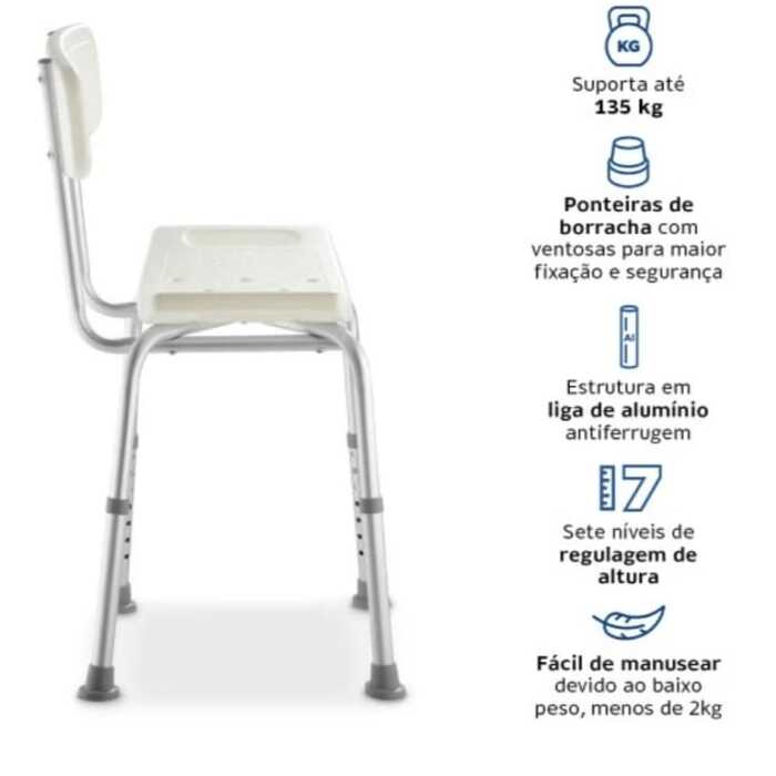 Banqueta De Banho D2 - Dellamed
