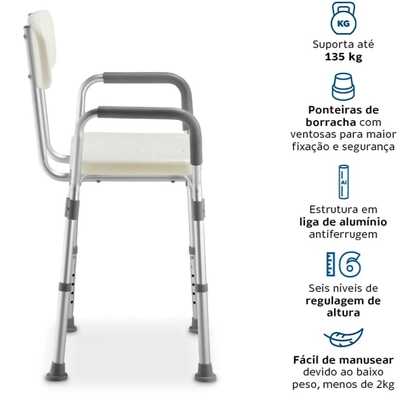 Banqueta De Banho D3 - Dellamed