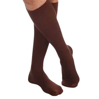 Meia De Compressão Masculina - Sigvaris 20-30 mmHg (Média Compressão) Essencial Fibras Naturais Algodão Super  - Panturrilha 3/4 - Ponteira Fechada