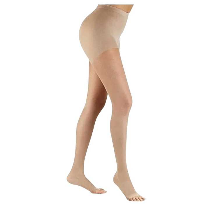 Meia Calça  De Compressão - Sigvaris 15-20 mmHg (Suave Compressão) Style Prevenção Audace Transparência - Ponteira Aberta