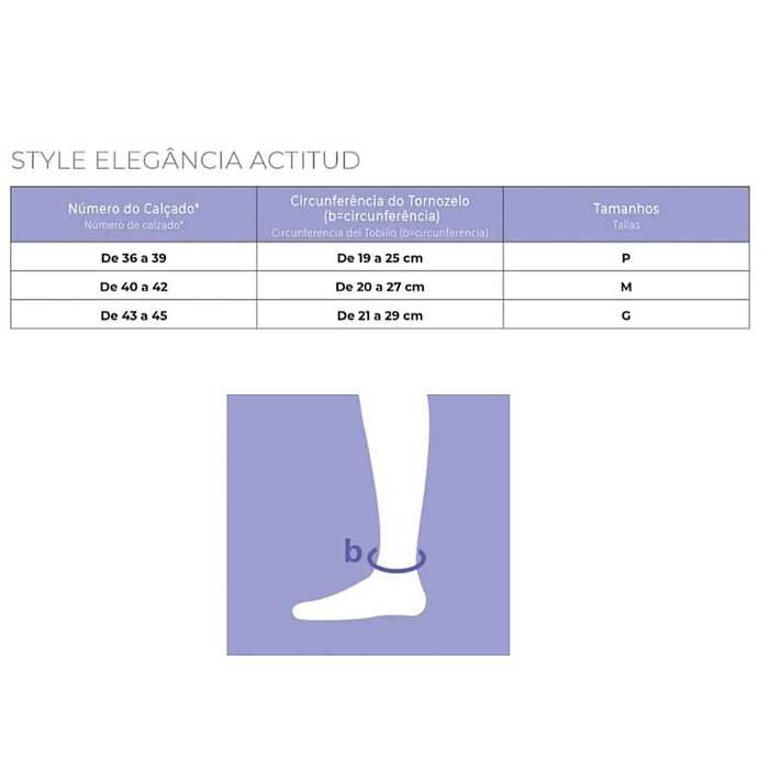 Meia De Compressão Masculina - Sigvaris 20-30 mmHg (Média Compressão) Style Elegância Actitud  - Panturrilha 3/4 - Ponteira Fechada