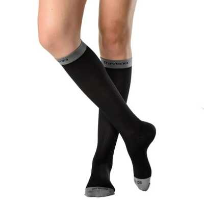 Meia De Compressão De Viagem Traveno Unissex - Sigvaris - Panturrilha 3/4 - Ponteira Fechada