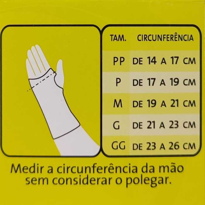 Órtese (Tala) Curta Para Punho (Mão Esquerda) - Mercur