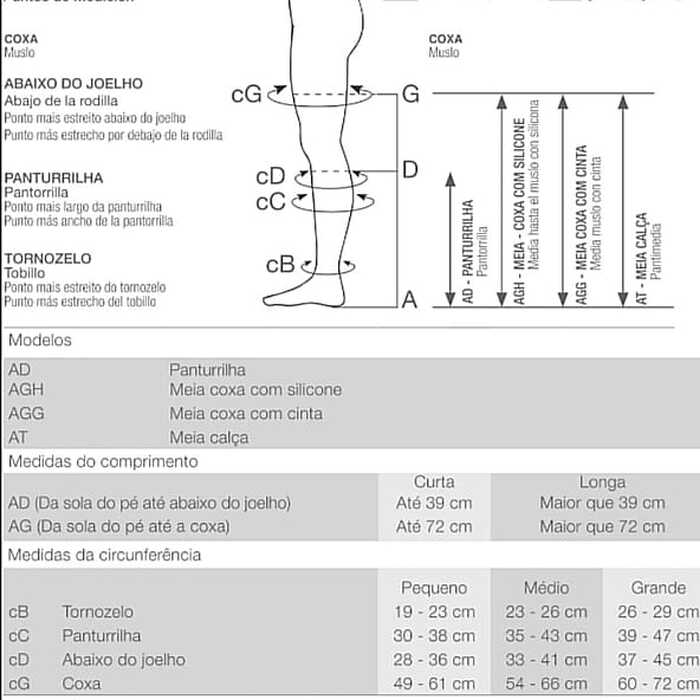 Meia De Compressão Comfortline - Venosan 20-30 mmHg (Média Compressão) - Panturrilha 3/4 - Ponteira Aberta