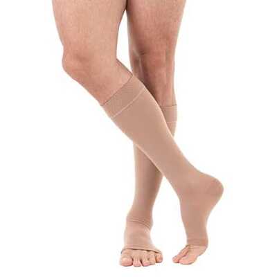 Meia De Compressão Comfortline - Venosan 20-30 mmHg (Média Compressão) - Panturrilha 3/4 - Ponteira Aberta