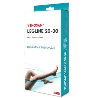 Meia De Compressão Legline - Venosan 20-30 mmHg (Média Compressão) - Panturrilha 3/4 - Ponteira Aberta