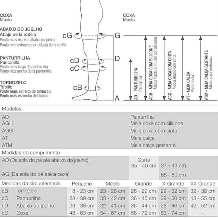 Meia De Compressão Ultraline - Venosan 20-30 mmHg (Média Compressão) - Meia Coxa 7/8 - Ponteira Aberta
