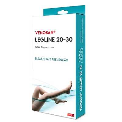 Meia De Compressão Legline - Venosan 20-30 mmHg (Média Compressão) - Meia Coxa 7/8 - Ponteira Aberta