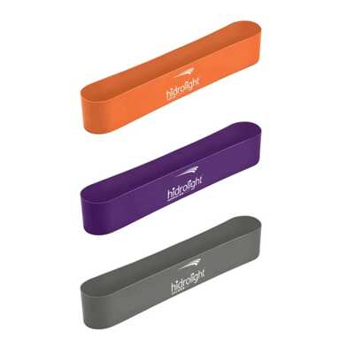 Kit Com 3 Faixas De Resistência Mini Band Para Exercícios - Hidrolight