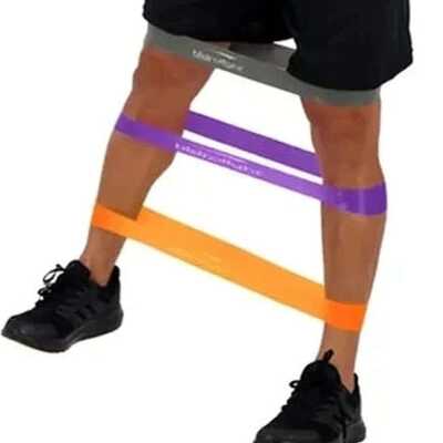 Kit Com 3 Faixas De Resistência Mini Band Para Exercícios - Hidrolight