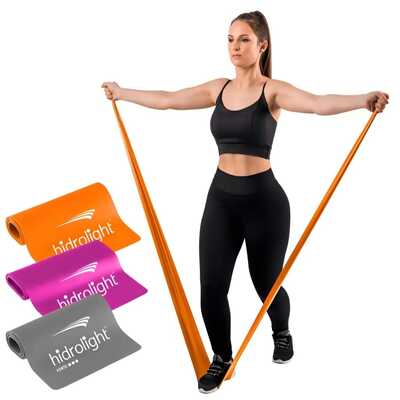 Kit Com 3 Faixas De Resistência Para Exercícios - Hidrolight
