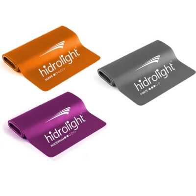 Kit Com 3 Faixas De Resistência Para Exercícios - Hidrolight