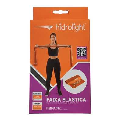 Faixa De Resistência Para Exercícios - Suave (Laranja) - Hidrolight