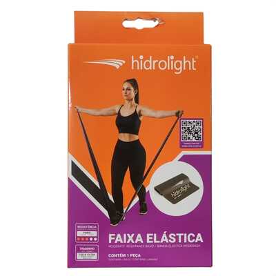 Faixa De Resistência Para Exercícios - Forte (Cinza) - Hidrolight