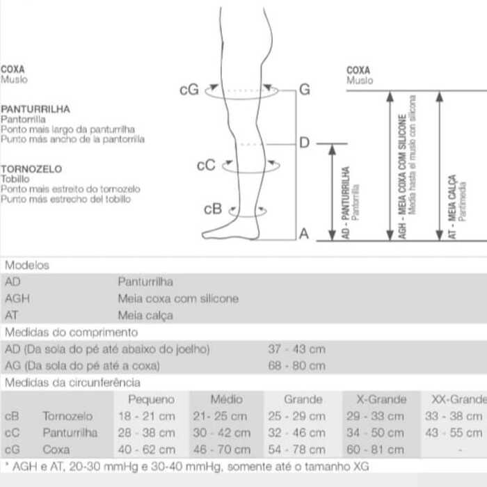 Meia Calça De Compressão 6000  - Venosan 20-30 mmHg (Média Compressão) - Ponteira Aberta