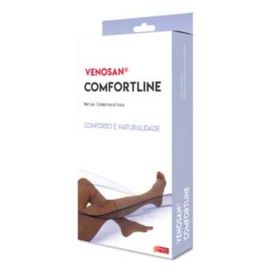 Meia De Compressão Comfortline - Venosan 30-40 mmHg (Alta Compressão) - Panturrilha 3/4 - Ponteira Aberta
