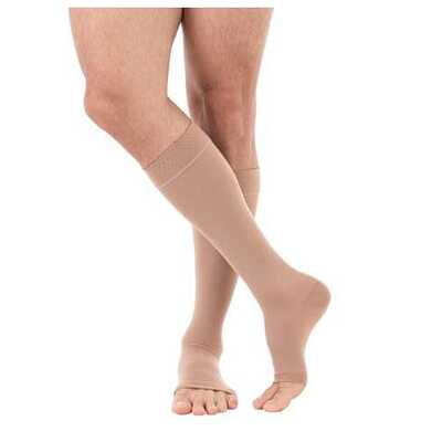 Meia De Compressão Comfortline - Venosan 30-40 mmHg (Alta Compressão) - Panturrilha 3/4 - Ponteira Aberta