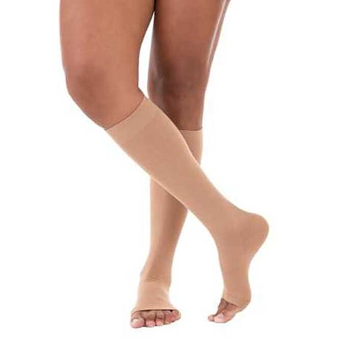 Meia De Compressão UltraLine - Venosan 30-40 mmHg (Alta Compressão) - Panturrilha 3/4 - Ponteira Aberta