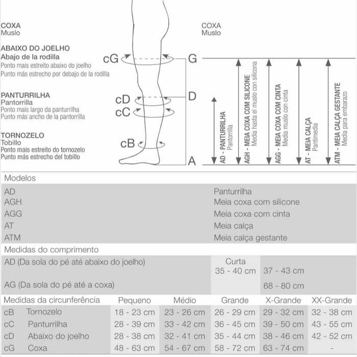 Meia De Compressão UltraLine - Venosan 30-40 mmHg (Alta Compressão) - Panturrilha 3/4 - Ponteira Aberta