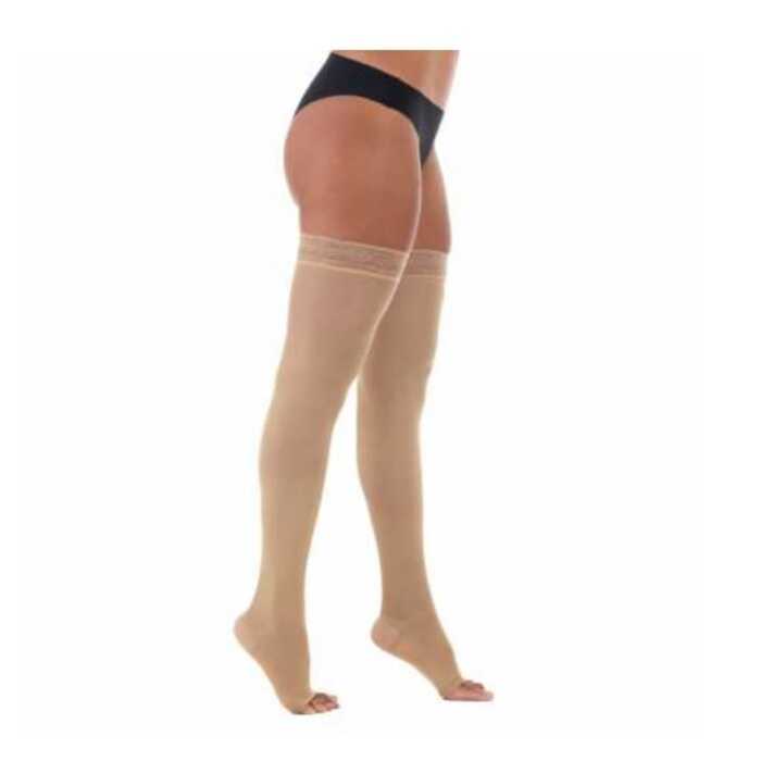 Meia De Compressão 6000 - Venosan 30-40 mmHg (Alta Compressão) - Meia Coxa 7/8 - Ponteira Aberta