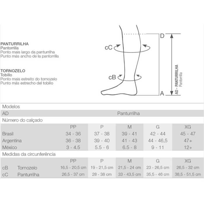 Meia De Compressão Unissex Supportline Soft - Venosan 18-22 mmHg (Leve Compressão) - Panturrilha 3/4 - Ponteira Fechada