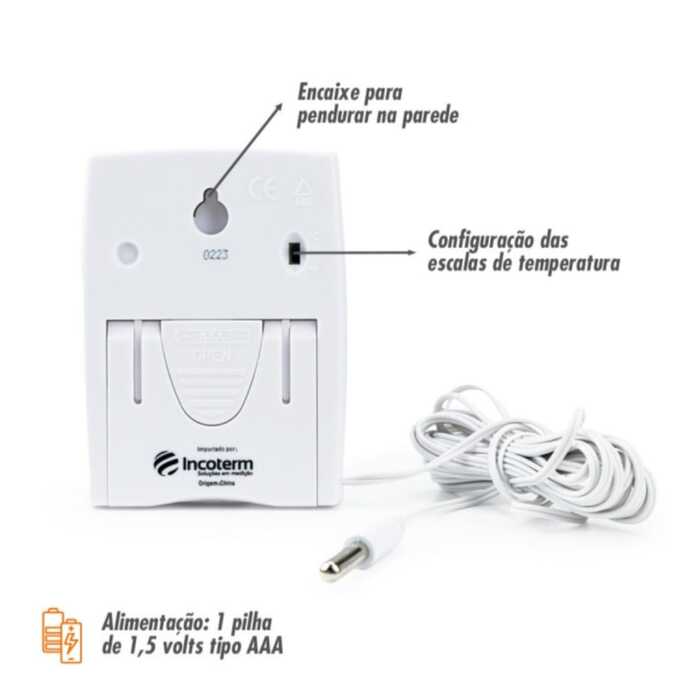 Termômetro Digital - Incoterm (Máxima e Mínima A Interno e Externo)