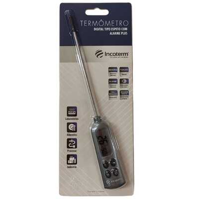 Termômetro Digital Tipo Espeto Com Alarme Plus - Incoterm (Máxima E Mínima)
