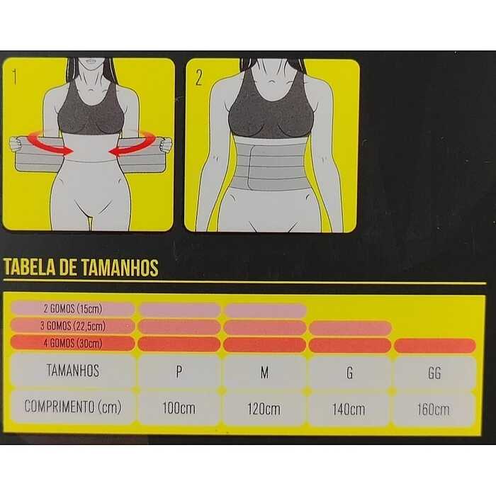 Faixa Elástica Abdominal 4 Gomos - Kestal
