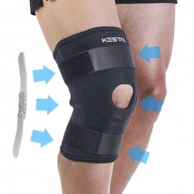 Joelheira Articulada Ajustável Plus Size - Tamanho Único- Kestal   