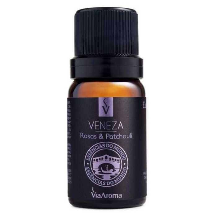 Essência Veneza - Rosas E Patchouli - Via Aroma 10ml 