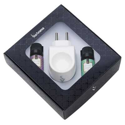 Kit Aromatizador Elétrico Standard + 2 Essências (Bamboo + Lavanda)