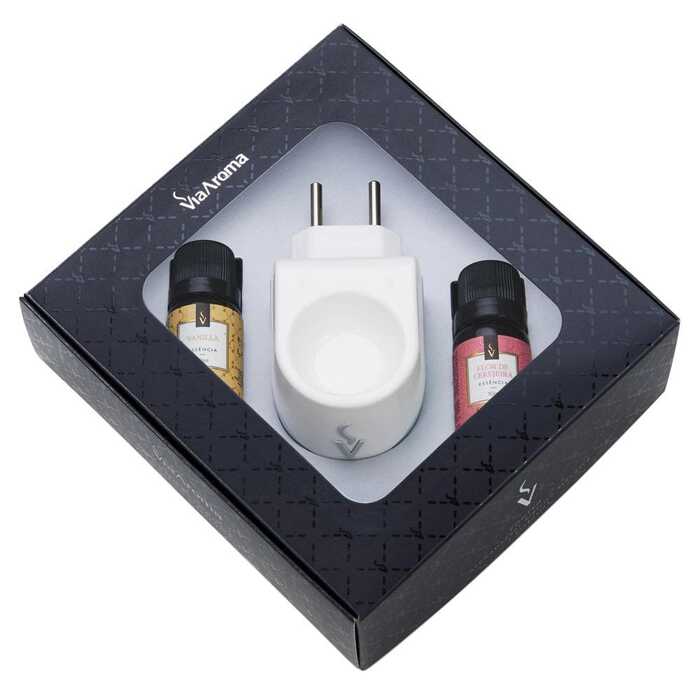 Kit Aromatizador Elétrico Standard + 2 Essências (Flor De Cerejeira + Vanilla)