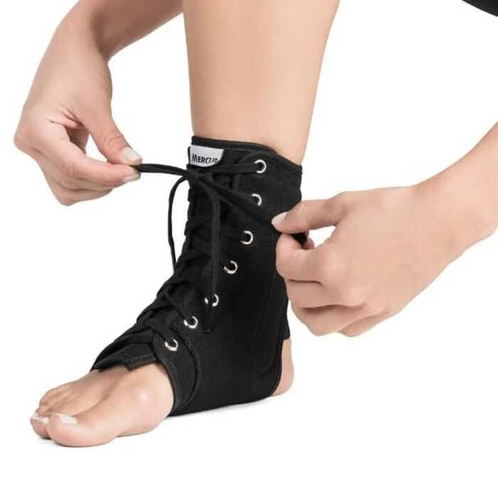 Estabilizador Longo Com Cadarço Para Tornozelo - Mercur 