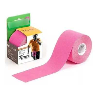 Bandagem Elástica Adesiva (Fita De Kinésio) Rosa - Tmax