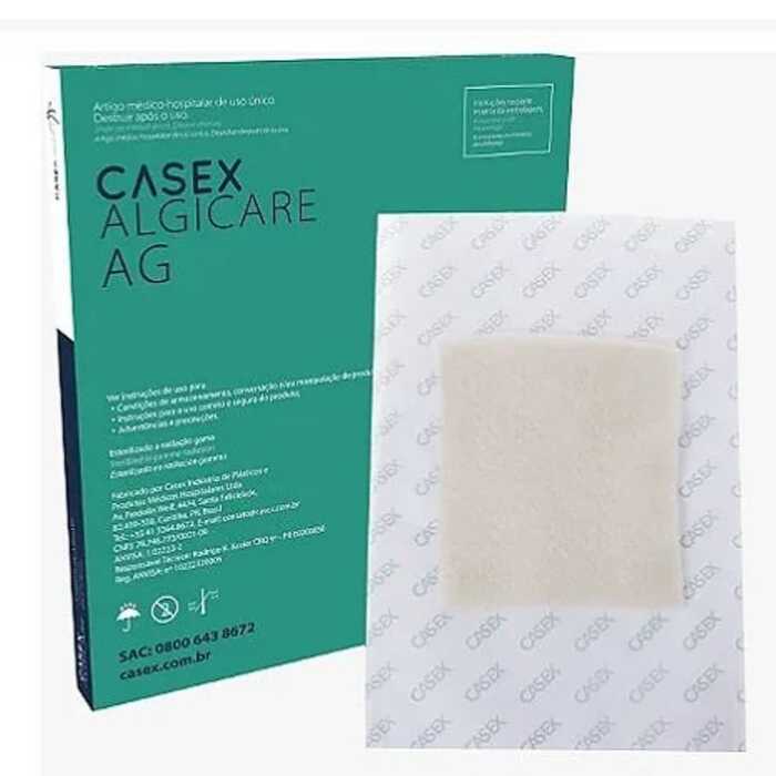 Curativo De Alginato Com Prata 15cm x 15cm - Casex 